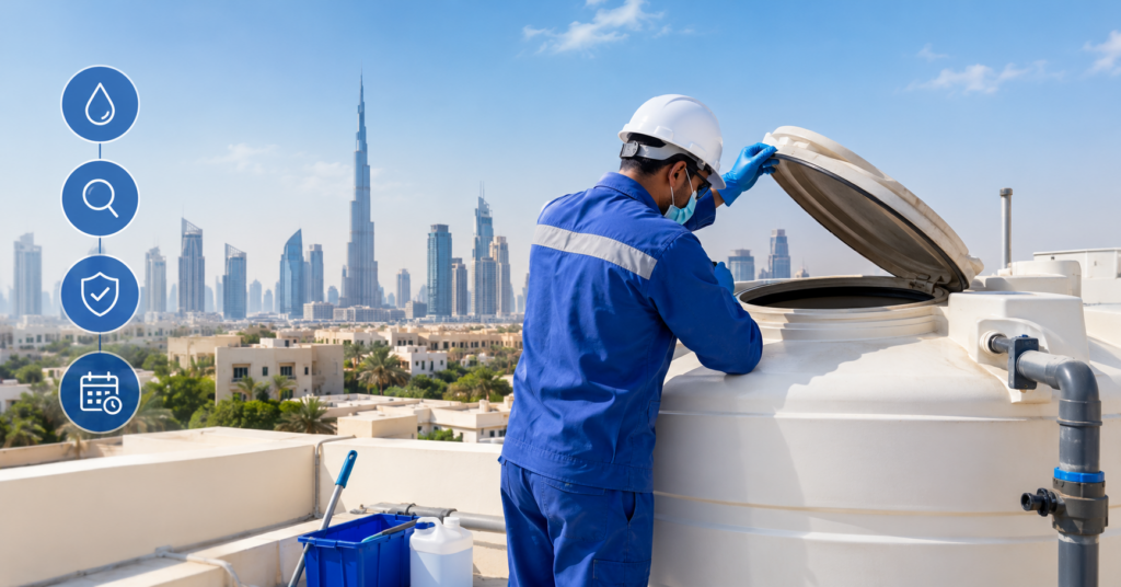 Annual Water Tank Cleaning: A Smart Maintenance Plan for Dubai Properties Annual Water Tank Cleaning Water Tank Cleaning Maintenance AMC